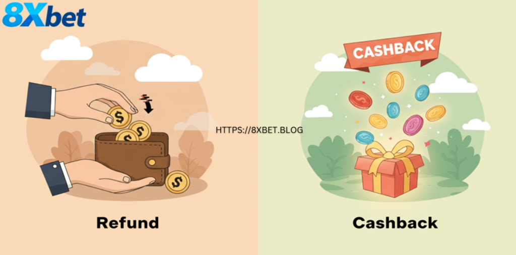 Phân biệt hoàn tiền do sự cố và hoàn trả khuyến mãi tại 8xbet